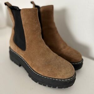 Marc Fisher Suede Lug Sole Bootie